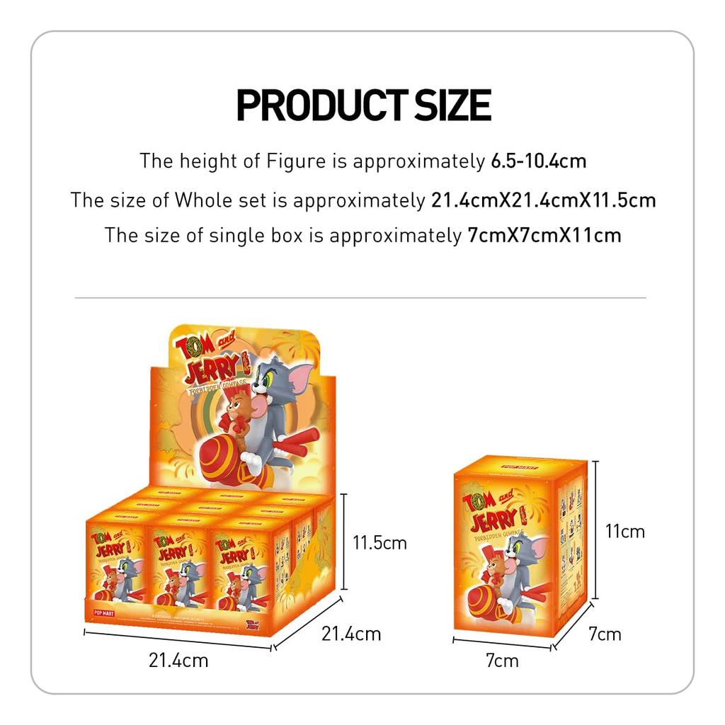 POP MART Том Запретный Компас Серия Pop Mart Гашапон Фигурка Сюрприз Пластиковая Модель Премиальная Игрушка ПВХ Мягкий Винил Оригинальный Персонаж Подарок на День Рождения &