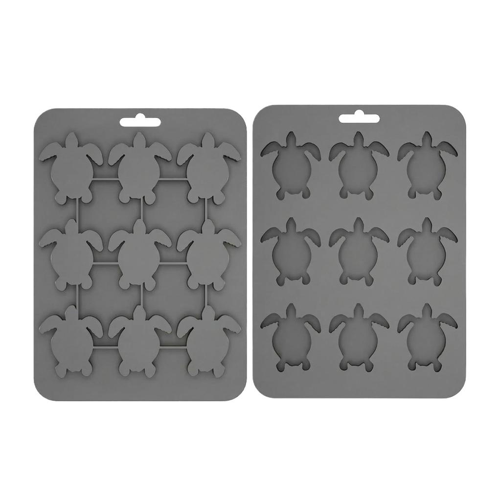 Animals Ice- Mold - Ocean Animals Turtle,Dolphins,Penguins,Silicone Mold For Baking Muffin Cake, Chocolate,Candy, Soap