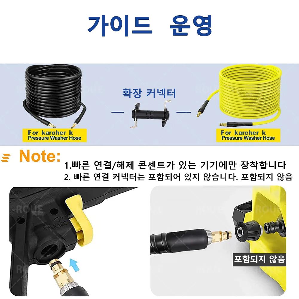 High Pressure Washer Hose Pipe Cord Car Washer Water Cleaning Extension Hose Car Water Hose for Karcher K2 K3 K4 K5 K6 K7