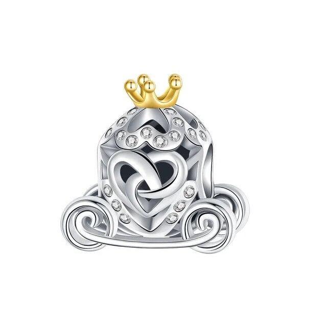 925 Sterling Silver Classic Flowers Love Beads Fit Bracelet Beads Pendant Colorful Women Jewelry DIY Gift 2024