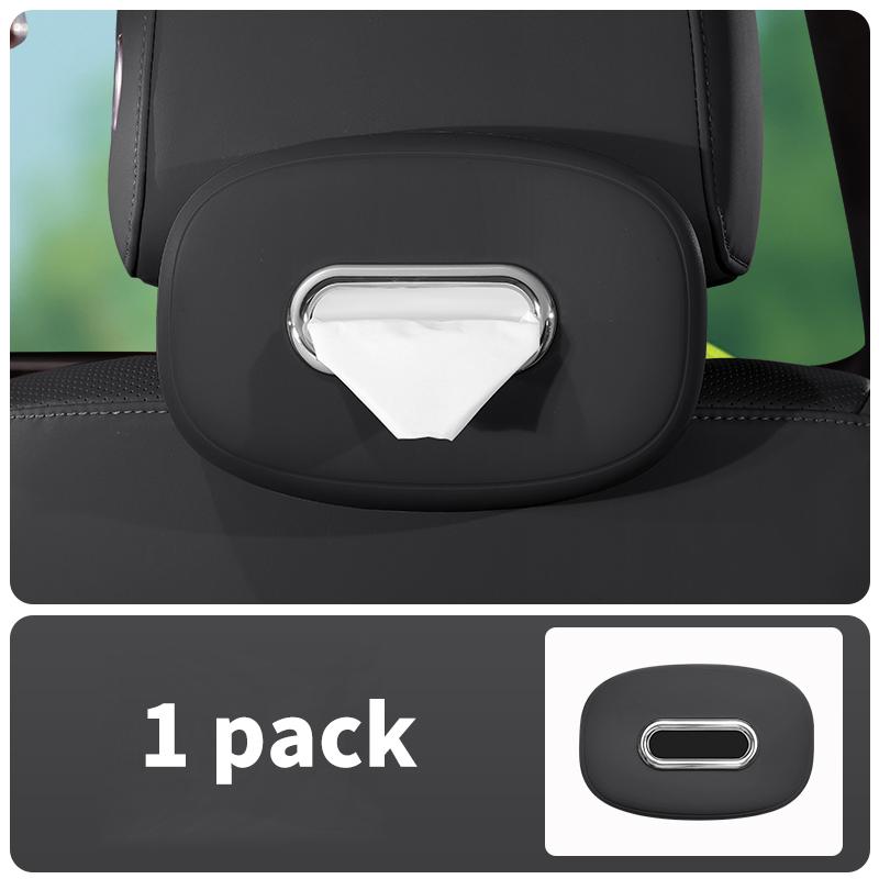 Car mounted silicone tissue box hanging drawer box, car interior nter console mirror armrest box, seat tissue storage box