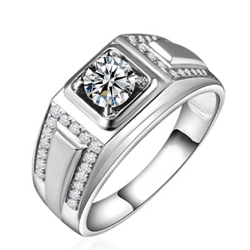 Позолоченное кольцо Treasure с цветным бриллиантом и инкрустацией из 18-каратного золота