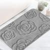 Polyester Coral Velvet Carpet Square Non-Slip Mat Durable Bathroom Rug  Bathtub