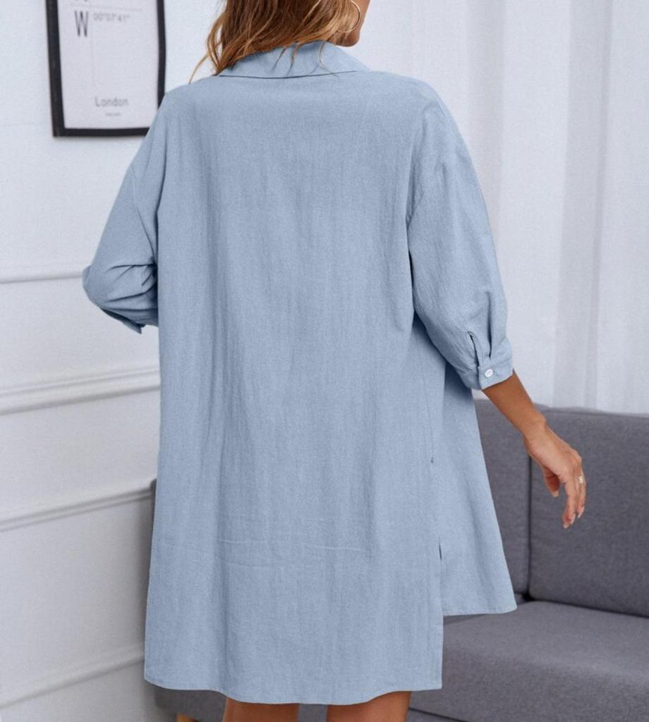 Spring Collection: Women's Solid Color Fashion Two-Piece Set - Single-Breasted Shirt & Casual Comfort Fit