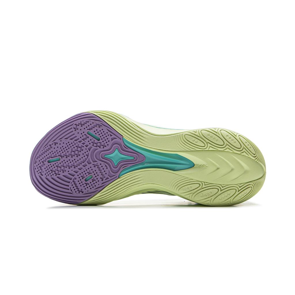 New LiNing Sonic 13 Cushioning Abrasion Resistant Support Low Top Basketball Shoes Men's Green ABAV025-3