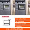 For Land Rover Discovery 1994-2004 Real Carbon Fiber Stickers Center Time Display Panel Car Accessories Interior decorative