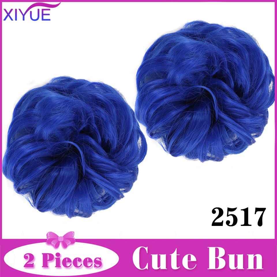 2 шт., грязный пучок для волос, заколка для наращивания волос, вьющиеся волосы, пончик, искусственные волосы, шиньон, синтетические волосы, грязный шиньон для женщин, свадьба