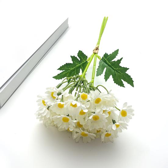 Искусственный букет ромашки Искусственные цветки ромашки с гибкими стеблями Устойчивые к УФ-лучам Реалистичные искусственные цветы для дома, вазы, сада, свадебного декора