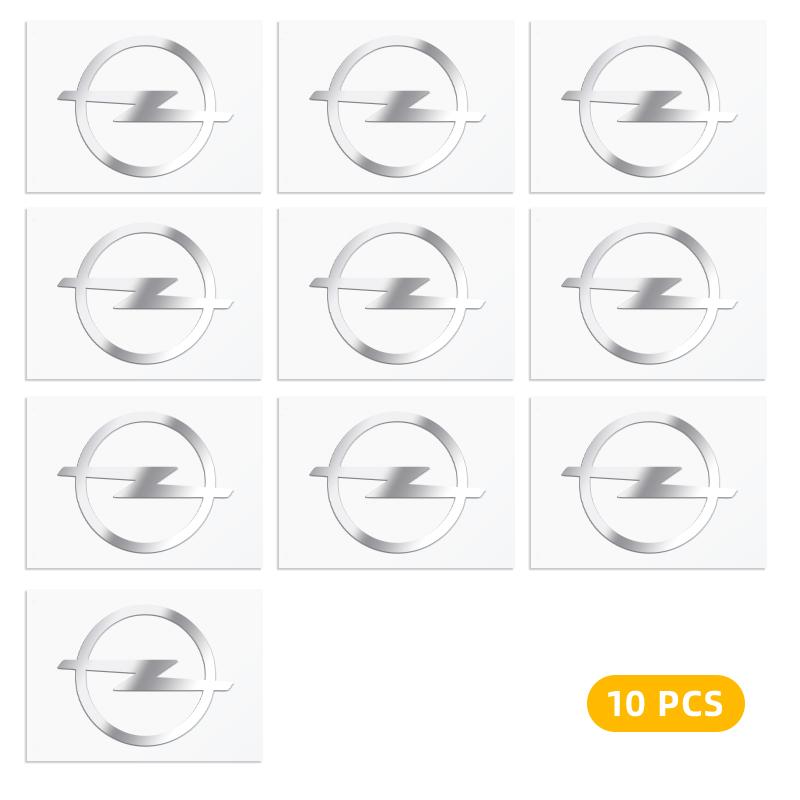 CJH1 2/5/10pcs Car Logo 3D Metal Stickers Decorative Accessories For Opel Opc Astra K Vivaro Corsa Zafira Insignia Mokka Car Styling