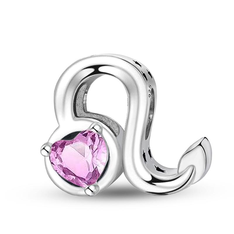 Медь Двенадцать Созвездий Любовное Сердце Циркониевые Бусины Сделай Сам Браслет Браслет Изготовление Подарок Высококачественная Изысканная Ювелирия