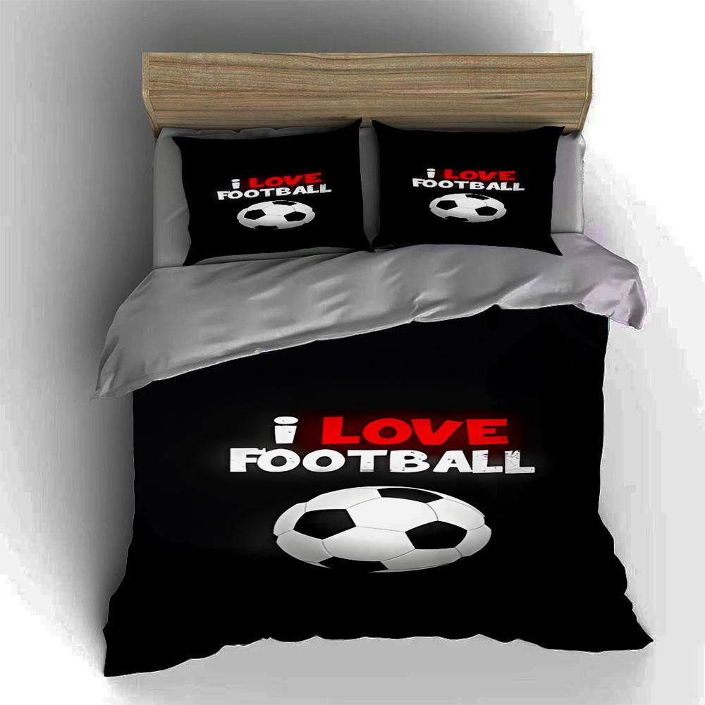 Bold football design. Bedding Duvet cover sets Duvet covers Pillowcases gifts (1 * Duvet Cover 2 * Pillowcases, without duvet insert)