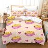 Cute Yellow Duck Duvet Cover Set High Quality Cartoon Style Bedding Set Comforter Cover Set For Girls Boys Kawaii Bedroom Decor