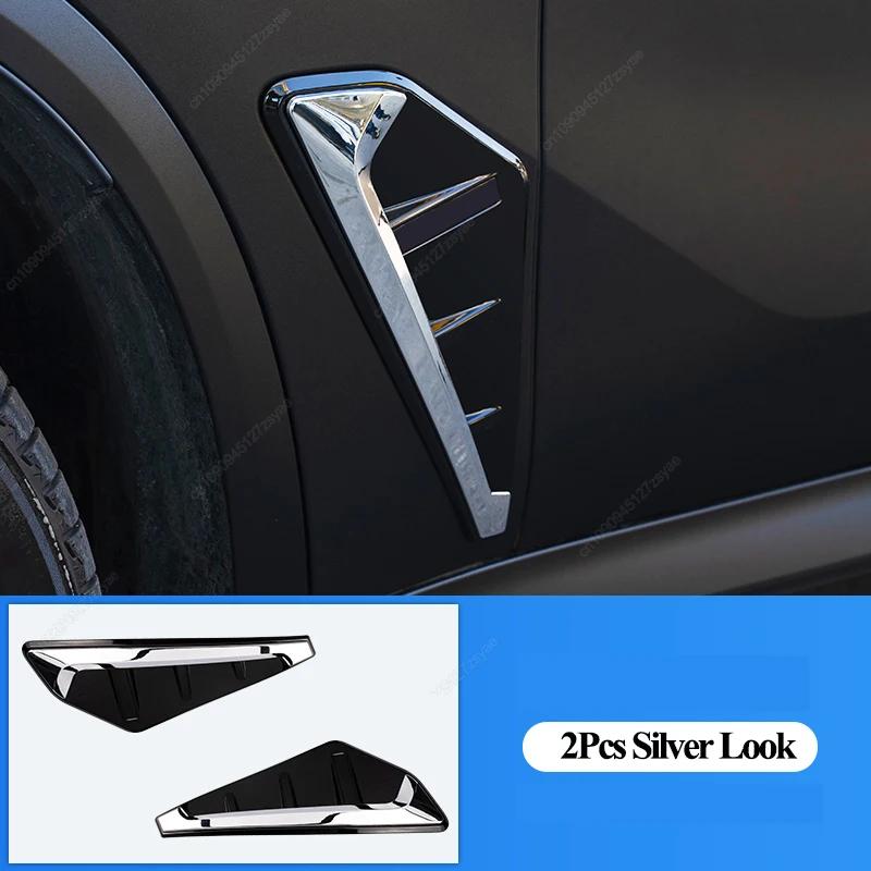 2Pcs Car Modified Side Spoiler Wind Knife For BMW X5 G05 X5M F95 2019-2025 Side Fender Vent Decoration Stickers Car-Styling