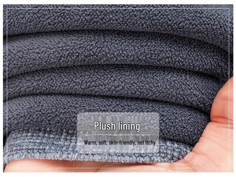 Men’s Winter Mink Velvet Thick Knit Sweater - Round Neck Luxury Casual Pullover