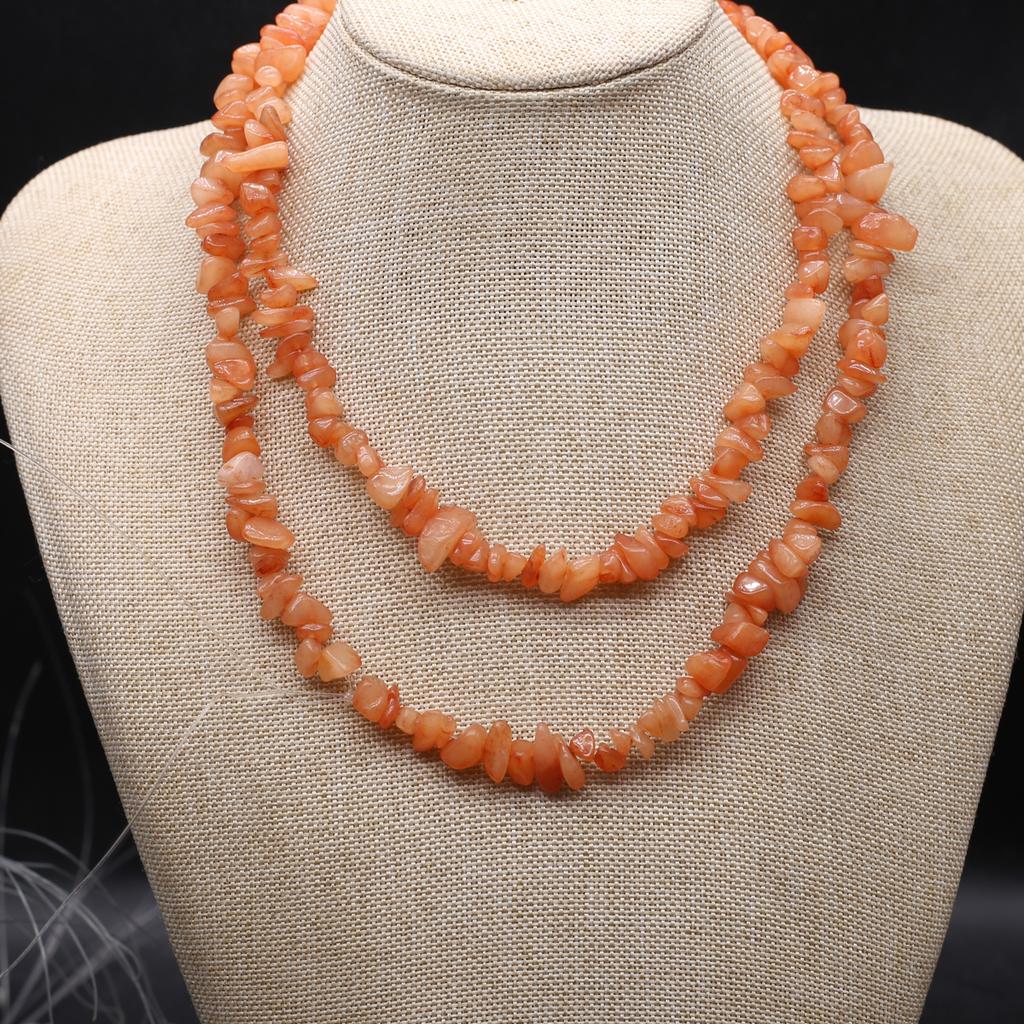 Бусины из натурального камня амазонит/зебра, гравийные бусины для изготовления ювелирных изделий, ожерелье, серьги, браслет, аксессуар, длина 80 см