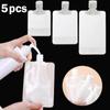 5pcs Portable Lotion Dispenser Travel Liquid Cosmetic Shampoo Storage Container Mini Transparent Refillable Stand Up Sealed Bags