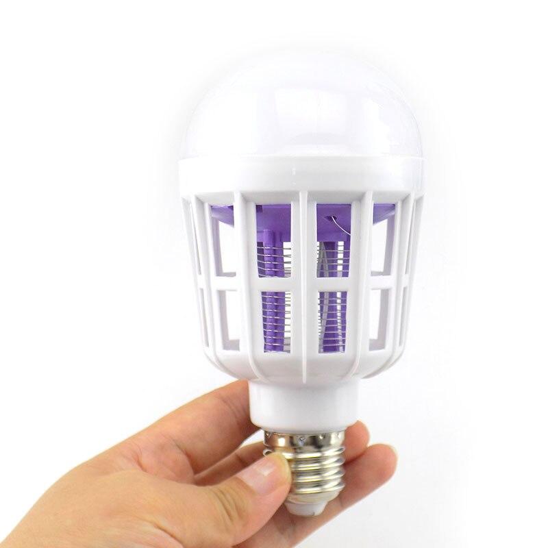 220 В комнатная светодиодная лампа от комаров E27 Killing Fly Bug 9 Вт 2 режима отпугиватель насекомых от комаров ночник