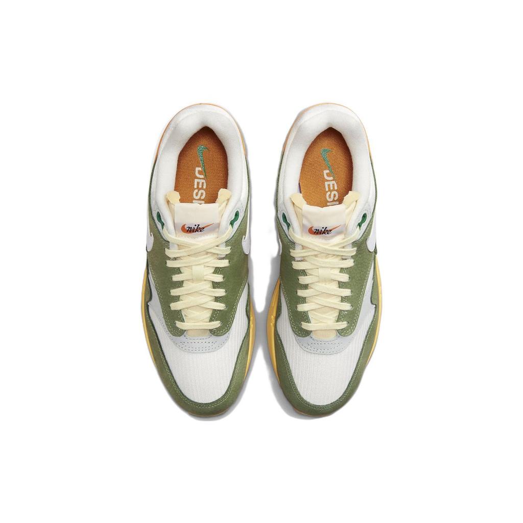 Nike Air Max 1 Premium Design by Japan Женские кроссовки Зелено-масляно-зеленый Белый FD0395-386