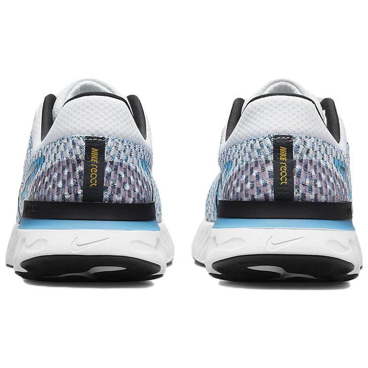Nike React Infinity Run Flyknit 3 White Blue Orbit Мужские кроссовки хлор-синий черный DH5392-102