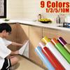 9 Colors Self-adhesive Wallpaper Modern Oil-proof Solid Color Wall Stickers Bright Paint Style Decorative Sticker