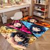 Demon Slayer Print Rug, Washable Floor Carpet, For Entryway Dorm Laundry Room Office Study, Home Decor Birthday Christmas Gift