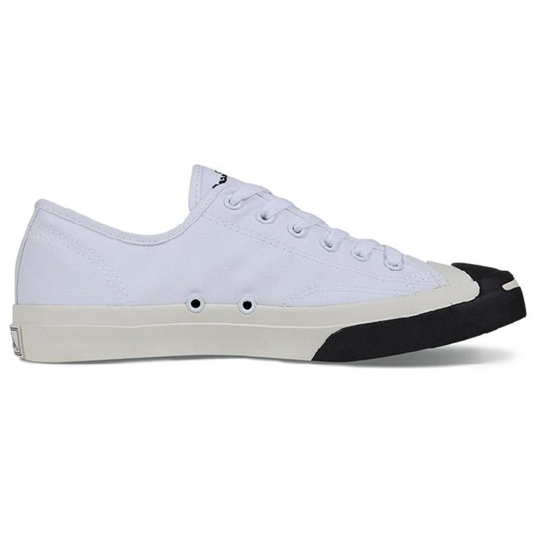 Converse Кеды Jack Purcell с круглым носком, удобные, теплые, нескользящие, износостойкие, низкие, унисекс, белые, 157414C