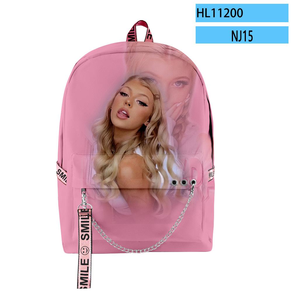Мультяшные Новинка Молодежные Школьные Сумки Унисекс Забавные Loren Gray Дорожные Сумки 3D Печать Оксфорд Водонепроницаемый Рюкзак на Плечо для Ноутбука