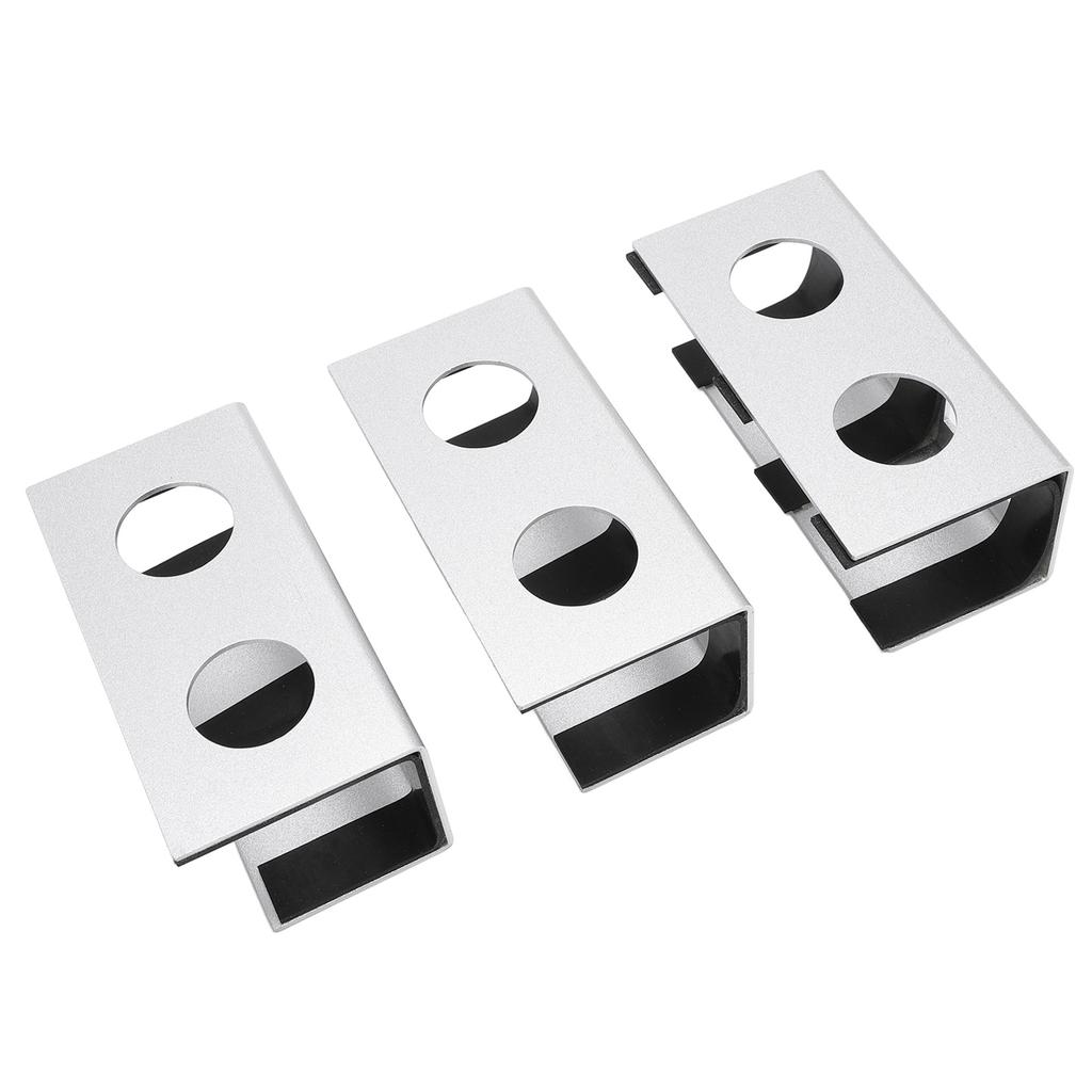 Under Desk Laptop Mount Aluminum Alloy Metal Under Desk Shelf Device Holder with Anti Scratch