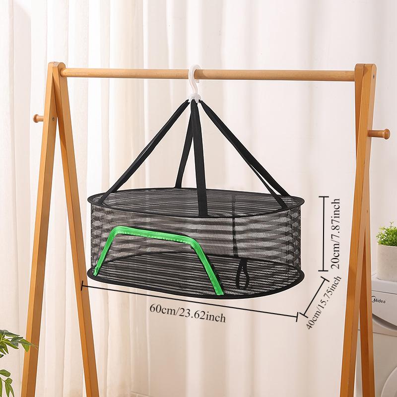 [1 шт. Черная сушилка] 1 шт. Высококачественная черная многослойная сетчатая сушилка | Портативная вентилируемая 1/2/3-ярусная дышащая одежда