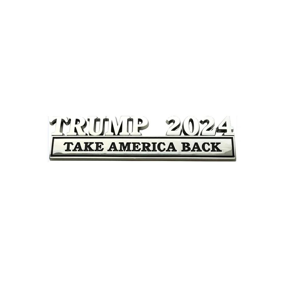 1Pc Car Stickers Trump 2025 Take America Back Car Body Emblem Badge Decor Decal Universal Auto Exterior Styling Accessories