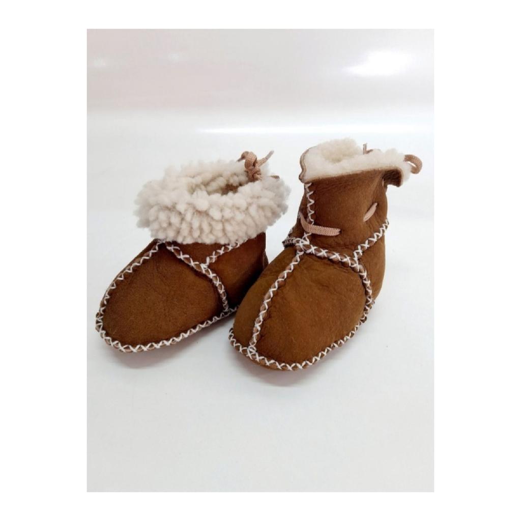 Детские детские сапоги из органической овечьей кожи Детские пинетки Обувь для первого шага - Ng2900