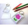 Porte-clés - GRAINE CRÉATIVE - Rectangles - Transparent - Lot de 6 - Personnalisables