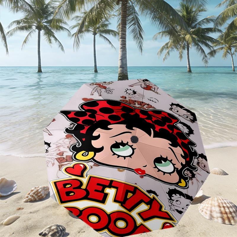 doll Print Umbrella Automatic Opening/ Closing - Portable Foldable Design - Daily use for Travel/Outdoor - Gift for Birthday