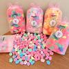 100Pcs Girls Colorful Hair Bands Set Nylon High Elastic Rubber Band Children'S Hair Circles Kids Hair Tie Hair Accessories