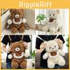 Cute Lace Scarf Teddy Bear Plush Toy Backpack With Detachable Strap Shoulder