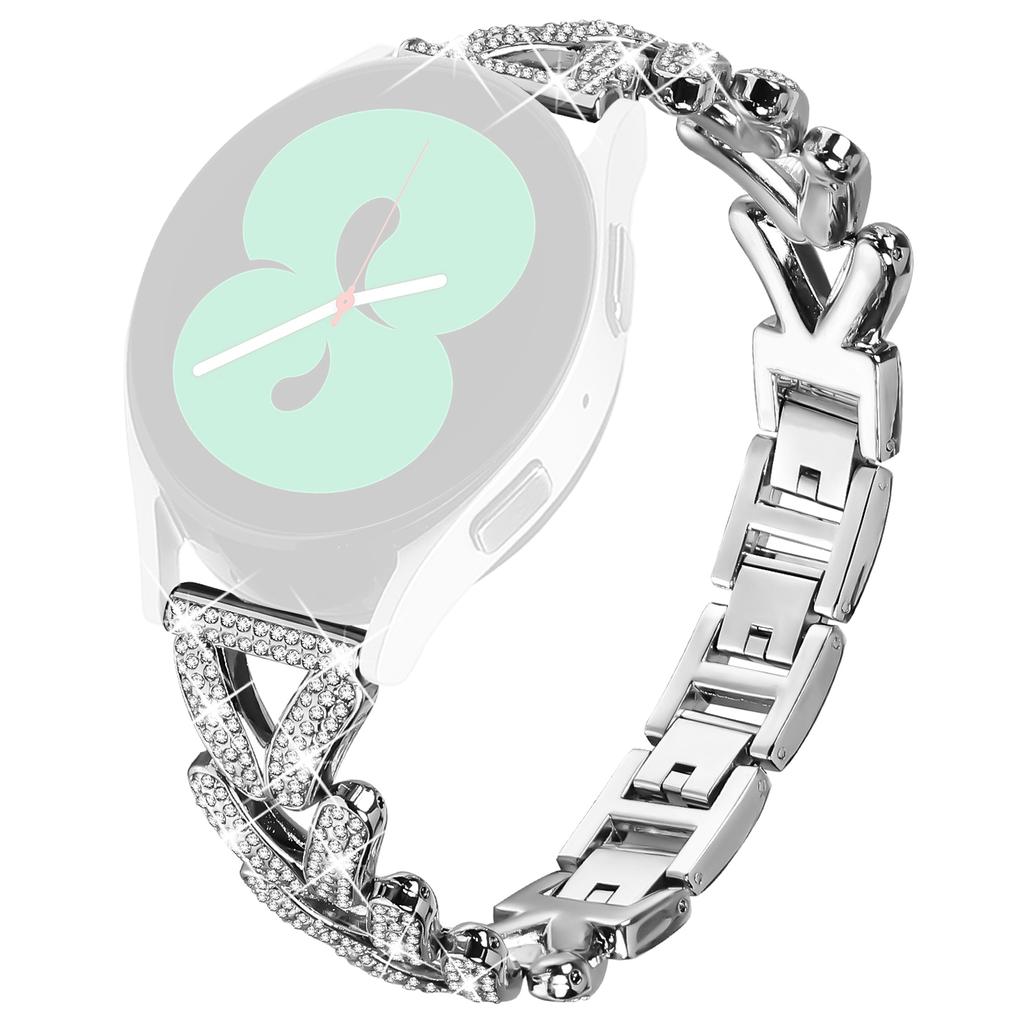 Плетеный ремешок для часов из цинкового сплава с украшением из стразов для Honor Watch ES