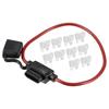 A ABSOPRO Fuse Holder 25A Standard Style Fuse 12AWG Fuse Holder Waterproof 12
