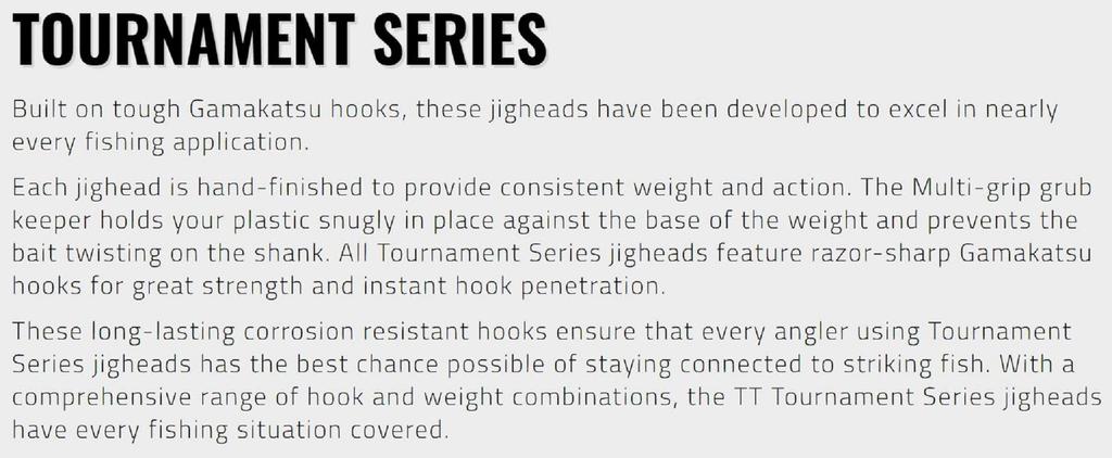 Tackle Tactics Джиг-головка TT Tournament 3/8 унции 7/0H 3 шт. в упаковке (5880)