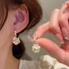 2023 S925 Silver Needle Flower Ball Earrings: High-End Niche Design, Light Luxury, All-Match Fashion for Women