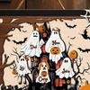 Halloween Ghost Family Sign Wooden Ghost Picture Frame Tabletop Decoration for Halloween Farmhouse Shelf Desktop Home Decor