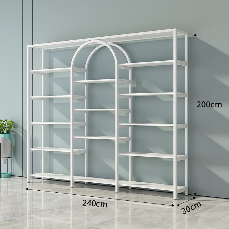 Multi-Function Light Luxury Nail Polish & Skincare Display Shelf for Beauty Salons