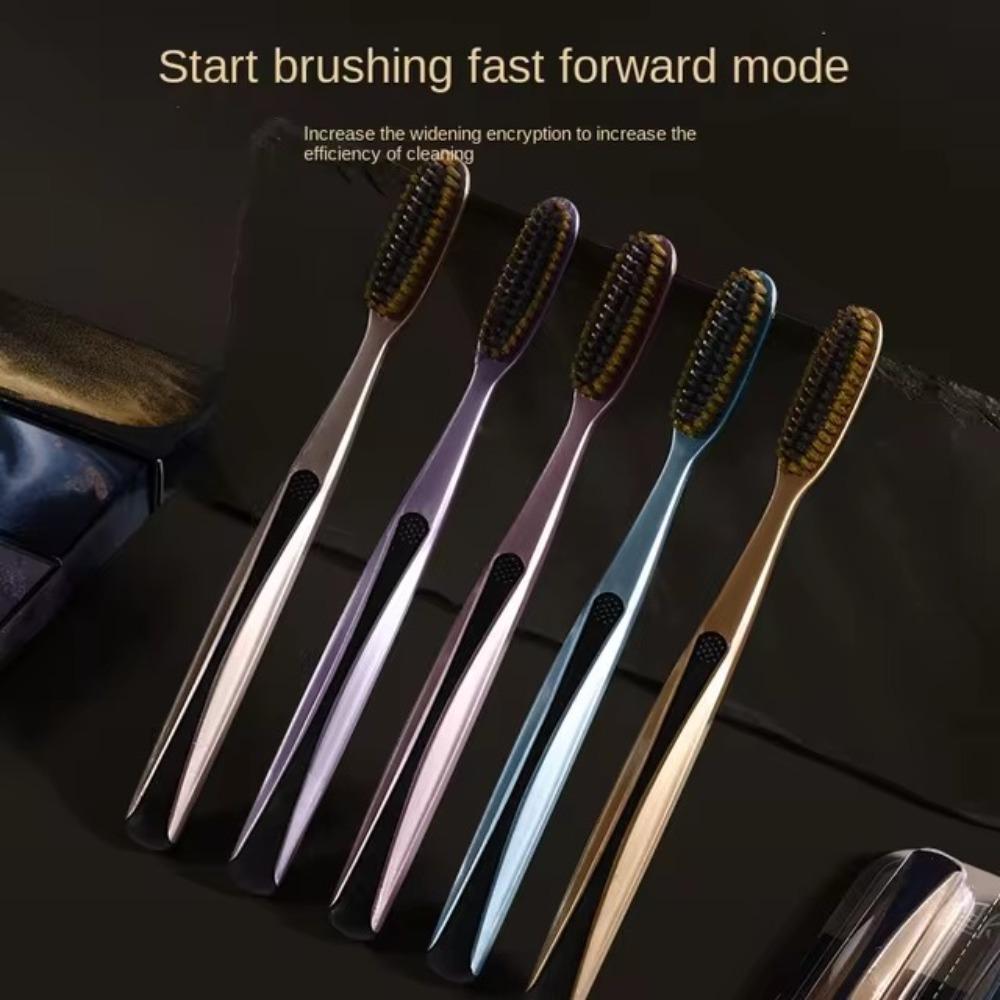 5PCS Large Long Head Huge Head Toothbrush Whitening Teeth Cleaning Brush for Daily Use