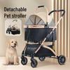 BNDC Universal Large Space Foldable Pet Stroller for Cats and Dogs