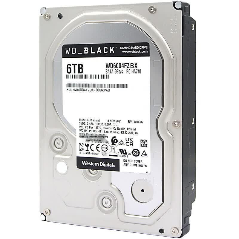 Жесткий диск для настольного компьютера Western Digital WD Black 6 ТБ