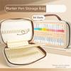 Zipper Markers Pen Storage Bag Large Capacity Watercolor Pen Stationery Bag  Student