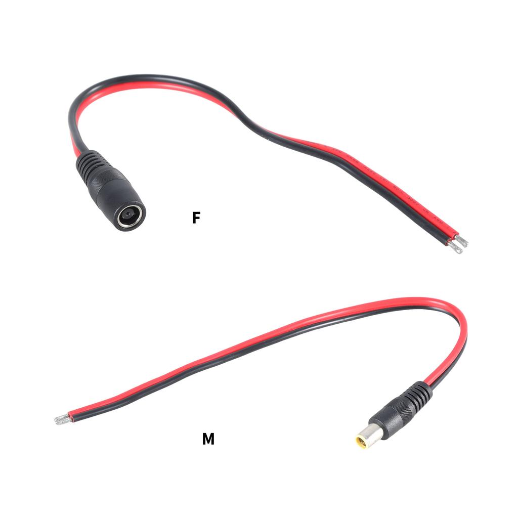 Кабель питания DC7909 8мм гнездо/вилка к открытому концу с оголенными проводами 14AWG 7.9x0.9мм цилиндрический адаптер пигтейл для солнечной батареи