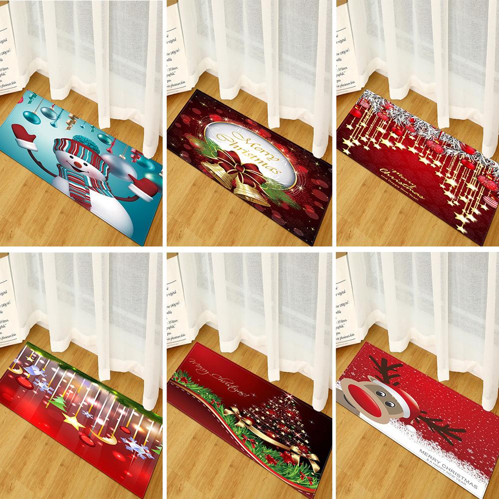 Christmas Kitchen Sand Carpet Doormat Long Floor Mat