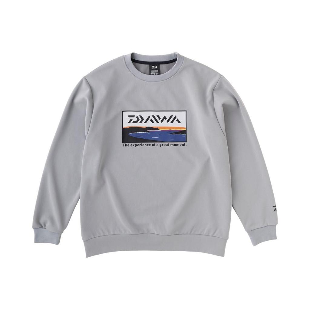 Daiwa Толстовка Tough Sweat серая Fishing DE-8723 мужская