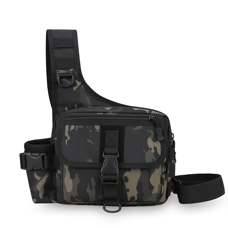 Multifunctional Outdoor Leisure Shoulder Backpack Men'S Camouflage Small Bag Oblique Span Bag Sports Bag Tactical Multifunctional Shoulder Bag