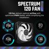 Воздушный кулер для процессора Cooler Master Hyper 212 Spectrum V3, Синхронизация ARGB, 120-мм ШИМ-вентилятор, 4 прямые медные тепловые трубки, Высота 152 мм, Совместим с